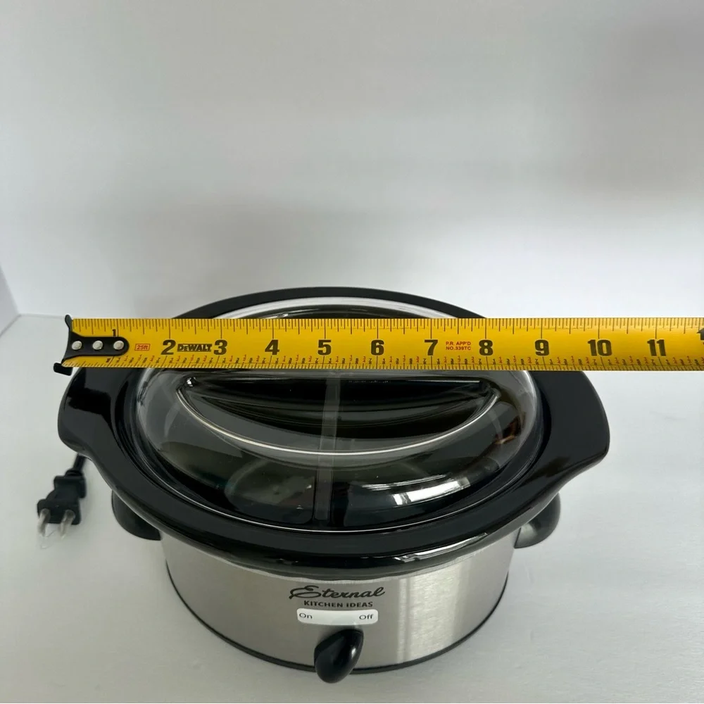 New In Box Eternal Kitchen Ideas Dual Slow Cooker 16 Oz Each Side Small Portable